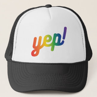 yep! pride trucker hat