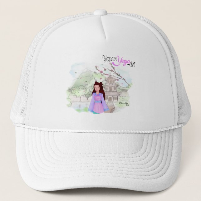 Yeppeun Yeoja Project ~ Zhen Shu (珍菊) Trucker Hat (Front)