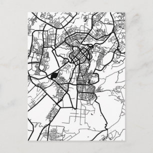 Yerevan Armenia City Map Postcard