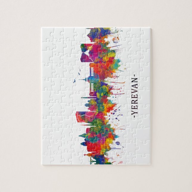 Yerevan Armenia Skyline Jigsaw Puzzle (Vertical)