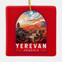 Yerevan Armenia Travel Art Vintage