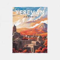 Yerevan Armenia Travel Art Vintage