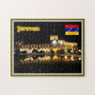 Yerevan - Republic Square - at night - Jigsaw Puzzle