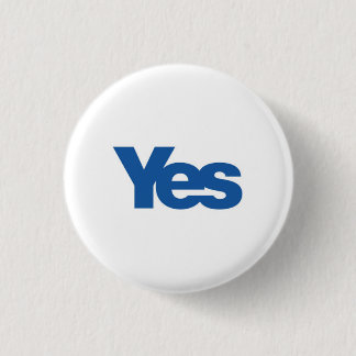 Yes 1 Inch Round Button