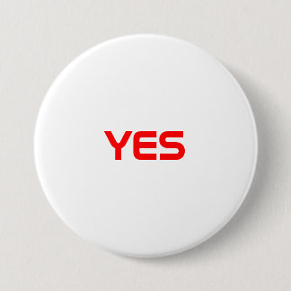 YES 3 INCH ROUND BUTTON