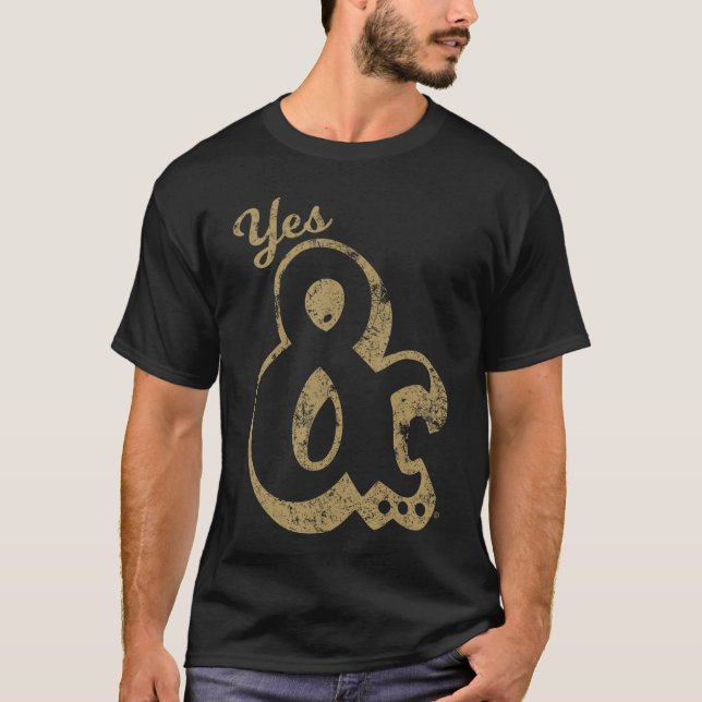 Yes And Big Ampersand Improv Comedy boy T-Shirt (Front)