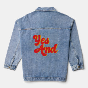 Yes And Improv Comedy Club Comedian Denim Jacket