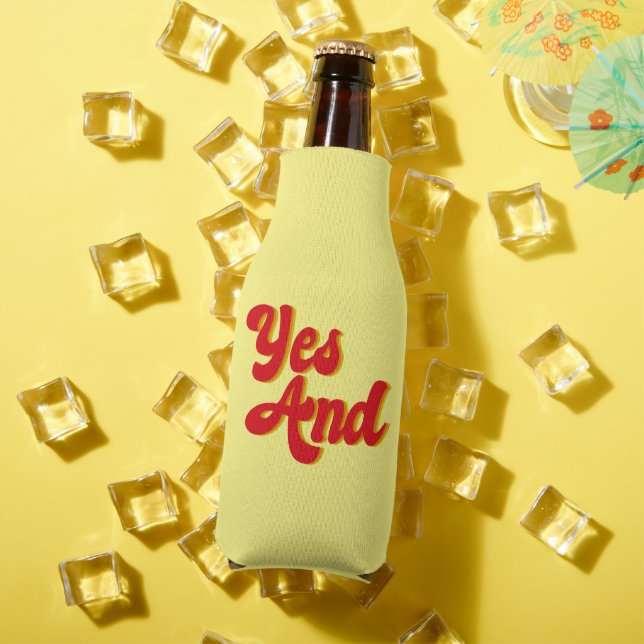 Yes And Improv Comedy Troupe Bottle Cooler (In Situ Summer)