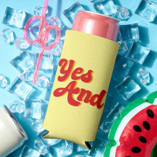 Yes And Improv Comedy Troupe Seltzer Can Cooler (In Situ Summer)