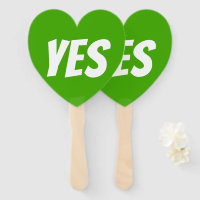 Yes both sides green quiz game signboards