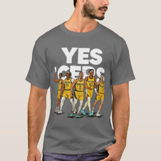 Yes Cers Starting 5 Basketball toon KBIND5001 T-Shirt