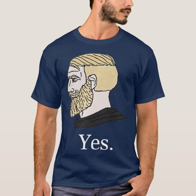 Yes Chad  Meme Gift Premium T-Shirt (Front)