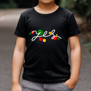 Yes - Colourful Baby T-Shirt Tee   DP7Art
