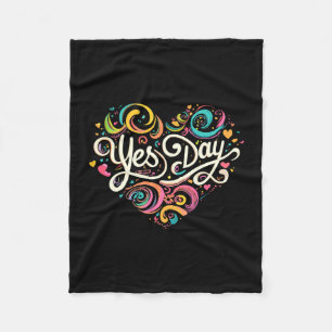 Yes day performance fleece blanket