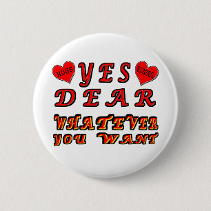 Yes Dear 2 Inch Round Button