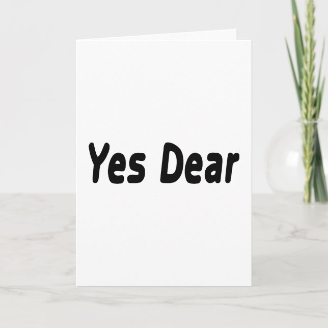 Yes Dear Card (Front)