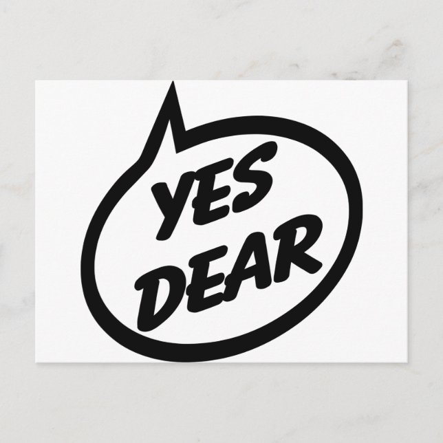 Yes Dear Postcard (Front)