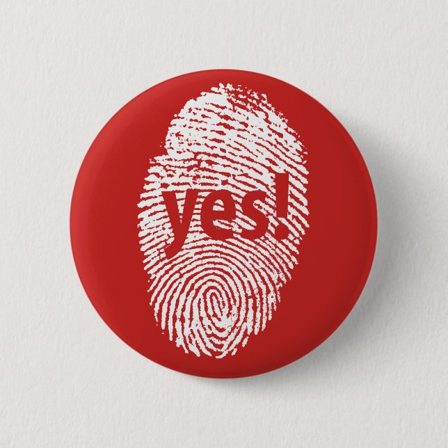 Yes: finger print 2 inch round button (Front)