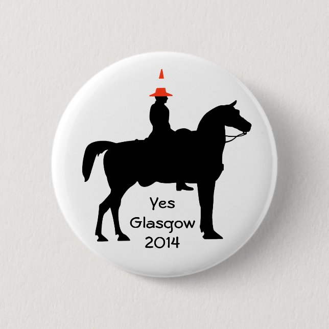 Yes Glasgow Scotland  Button Badge (Front)