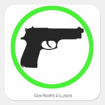 Yes Guns! 3" Guns Welcome Sticker.