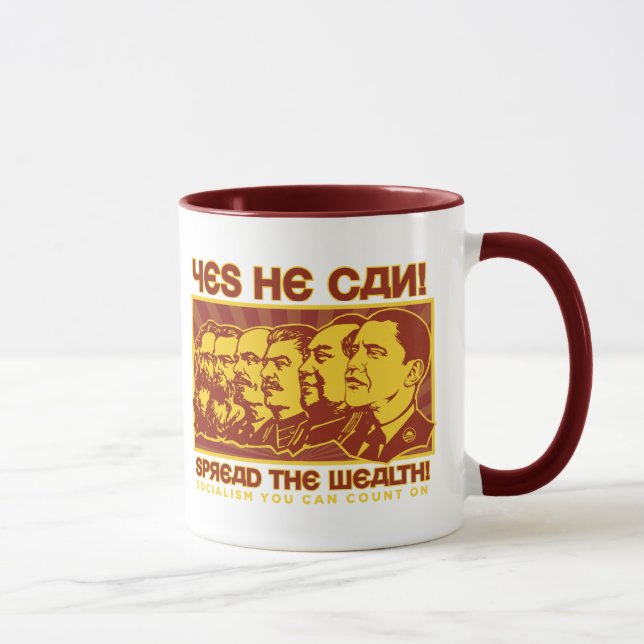 Yes He Can! Comrade Obama Spoof Mug (Right)