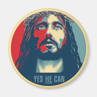Yes HE Can - Rnd Magnets - Up To 3"