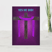 Yes He Did! (cross embossed)