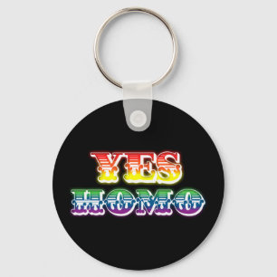Yes Homo Keychain