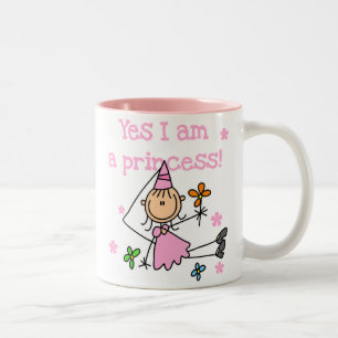 Yes I am a Princess Two-Tone Coffee Mug