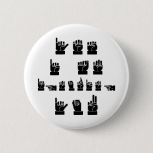 Yes I Am Ignoring You ASL #USAPatriotGraphics © 2 Inch Round Button