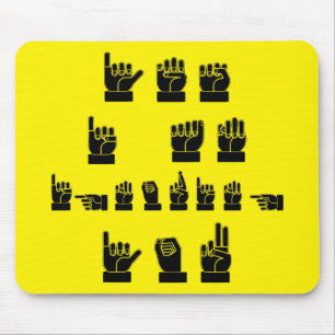 Yes I Am Ignoring You ASL  #USAPatriotGraphics  © Mouse Pad