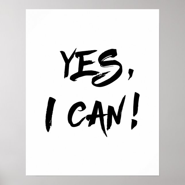 Yes I Can Poster (Front)