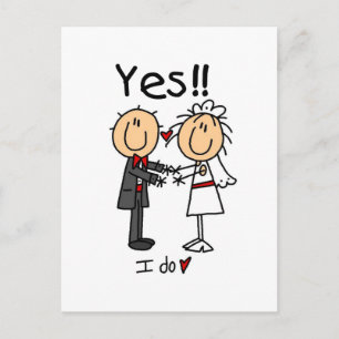 YES I Do Bride and Groom T-shirts and Gifts Postcard