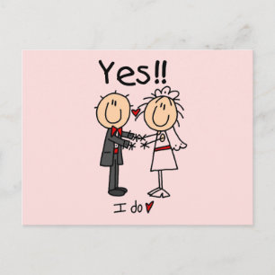 YES I Do Bride and Groom T-shirts and Gifts Postcard