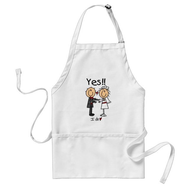 YES I Do Bride and Groom T-shirts and Gifts Standard Apron (Front)