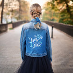 "Yes, I Do" Future Mrs Personalized Bride Denim Jacket<br><div class="desc">Personalized bridal themed design.</div>