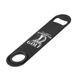 Yes I Have A Retirement Plan Golf Funny Golfer Bar Key