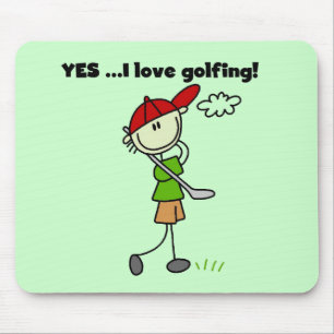 YES I Love Golf Tshirts and Gifts Mouse Pad