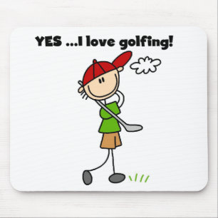 Yes I Love Golfing Mouse Pad