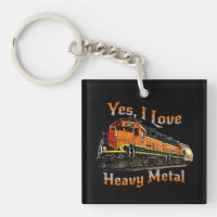 Yes I Love Heavy Metal Diesel Locomotive Train    