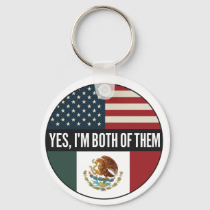 Yes, I’m Both of Them– Proud Dual Identity Citizen Keychain
