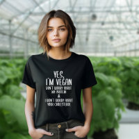 Yes, I´m Vegan, Funny Veganism White Quote