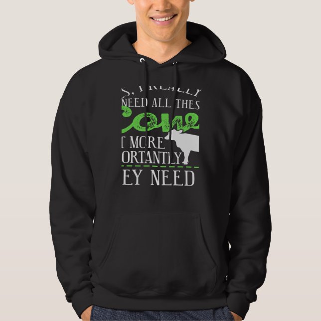 Yes I Really Do Need All These Cows Present Hoodie (Front)
