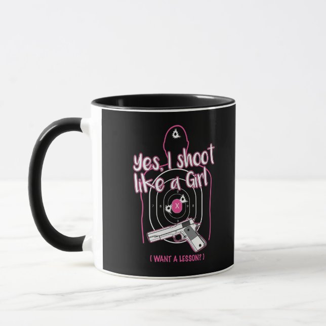 Yes I shoot like A Girl Mug (Left)