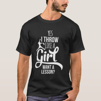 Yes I Throw Like A Girl Hoodies Girls Softball Fun