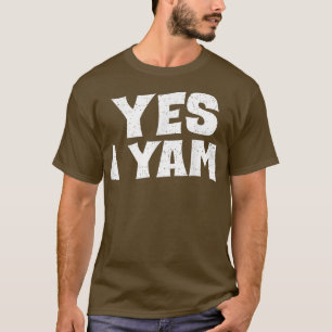 Yes I Yam Funny Matching Couples Halloween Thanksg T-Shirt
