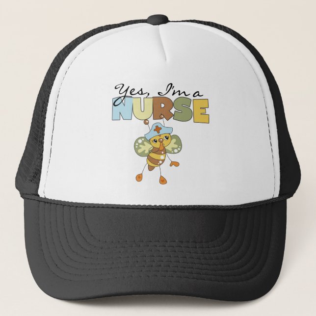 YES I'm a Nurse T-shirts and Gifts Trucker Hat (Front)