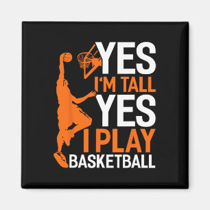 Yes Im Tall Yes I Play Sketll Fun Sketll Coach Magnet
