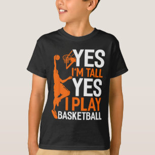 Yes Im Tall Yes I Play Sketll Fun Sketll Coach  T-Shirt