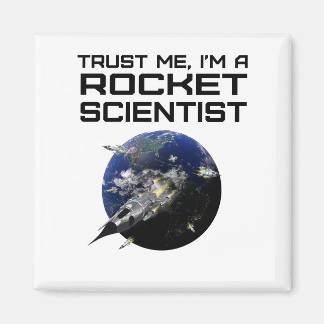 Yes It is Rocket Science Funny Aerospace Magnet (Front)